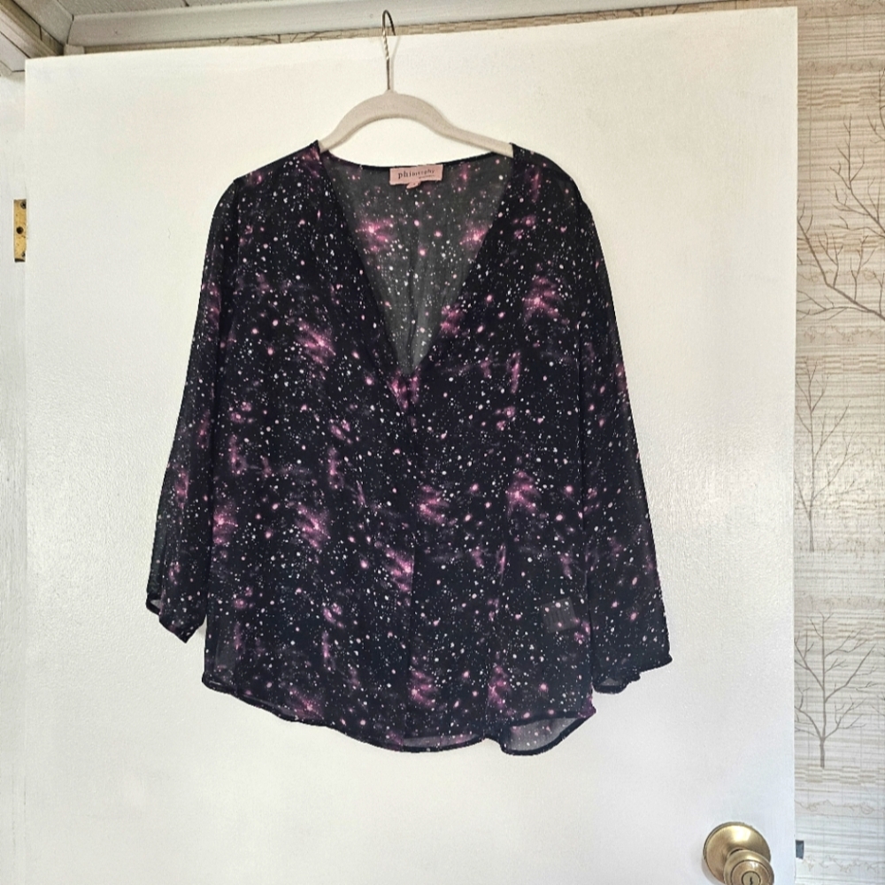 Sheer Galaxy blouse